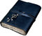 Deckle Edge Leder-Tagebuch mit Schlüssel (Raven Black, 17,8 x 14 cm)