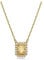 Swarovski Collana Millenia, Swarovski Zirconia Taglio Square, Giallo, Placcato Color Oro