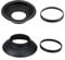 D810 Viewfinder Eyepiece Eyecup Eye Cup for Nikon D810 D800 D700 D500 D5 D4 D4S DF [2 Packs], Replace eyepiece DK-19, Fire Rock Camera Eyecup Accessories DK19