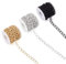 PandaHall Aluminium-Panzerketten, 15 x 10 x 2 mm, goldfarben / silberfarben / Schwarz