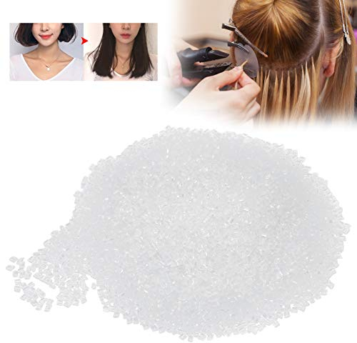 100g Haarverlängerung Granulat, Glue Bead, Transparentes Haarverlängerung Zubehör, für Haarverlängerungen, Hot Fusion Extension Kleberwulst Zubehör für Das Rebonden