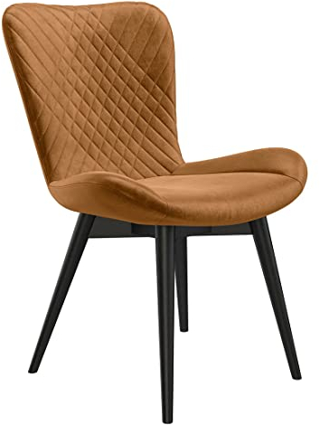 HOMELIV. Pepper Schalenstuhl, 58x67x88cm in Gold, gemütlicher Esszimmerstuhl, EIN Blickfang für Ihren Wohnbereich