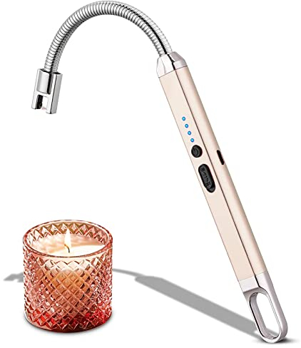 MEIRUBY Electric Candle Lighter - Rechargeable USB Arc Lighter for Camping and BBQ