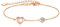 LOUISA SECRET Bracciale Donna Argento 925 Oro Rosa Cuore Bracciale Donna con Ciondoli Cuore Bracciali Donna Bangle Regolabile San Valentino Festa della Mamma Compleanno Regalo Natale