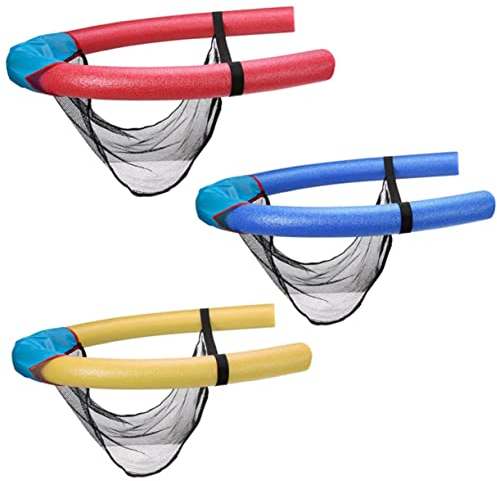 CLISPEED Schwimmender Nudelsitz Nudelsling-mesh-Stuhl Aufblasbarer Pool Schwimmender Sitz Im Pool Wasser Schwimmender Stuhl Schwimmender Pool-nudel-Stuhl Schwimmstock Gittergewebe Kind