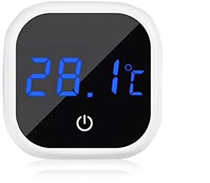 MiOYOOW Aquarium-Thermometer hochpräzises Digitalthermometer mit LED-Anzeige für Aquarium Reptilienbecken Süßwasser Meerwasser