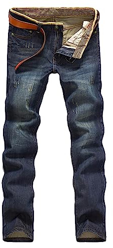 Jeans Herren Regular Fit, Jeanshose Slim Fit-Hosen Herren Jeans Straight Stretch Herrenjeans Casual Trendiges Hose Streetwear Skinny Basic Stretchjeans Pants Trousers für Männer
