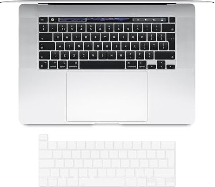 elago Cover Premium per Tastiera Ultra Sottile in TPU Compatibile con MacBook Pro M2 M1 13 [A2338 A2289 A2251] / MacBook Pro 16 2020 2019 [A2141] con Touch ID (Layout UK/EU)