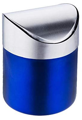 Stainless Steel Coffee Pods and Tea Bags Waste Bin - Mini Swing Lid Kitchen Bin for Recycling Rubbish