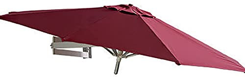 CMJSGG Parasol de Patio mural, parasol rond de 2.2m/7 pieds pour jardin extérieur, balcon, support en aluminium