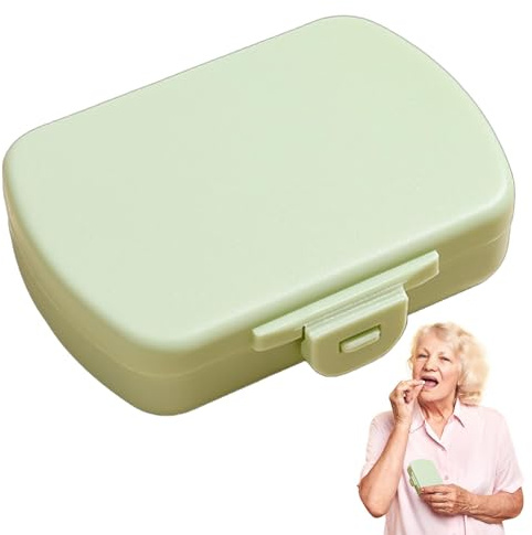 Pillenaufbewahrungsbehälter, kleine Pillendose, Reise-Pillenbox mit 6