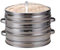Bamboo Steam Cooker For Rice/Dim Sum - 2 Level Basket With Lid | Rice Cook Stove | Home Kitchen/Restaurant Cooking Tool