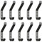 GlazieVault Coat Hooks for Wall – Door Hooks (10 Pack) - Heavy Duty Coat Hooks Wall Mounted - Premium Design Rust Free Wall Hooks for Hanging