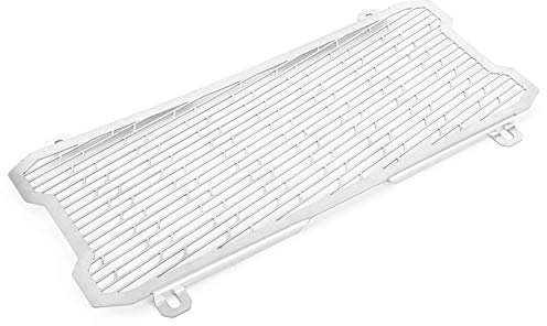 Maille de Calandre Avant de Moto, Grille de Radiateur de Moto en Aluminium, Couvercle de Protection de Radiateur de Moto, Accessoire de Moto pour Z650 2017-2019 (Chrome)