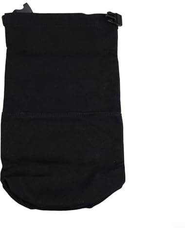 URPIZY Lanterna da campeggio in tela, custodia per lampada a petrolio, copertura per lampada da esterno con tasca esterna (nero)