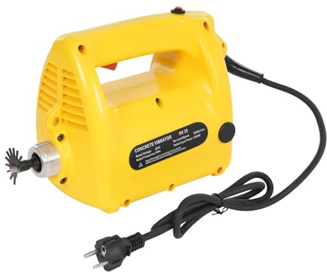 Betonrüttler, 2300W Innenrüttler Flaschenrüttler Länge 4m Betonverdichter, Beton Rüttelflasche Leerlaufdrehzahl 18000r/min 38mm Vibrationsstab Durchmesser