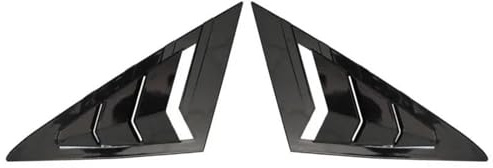 Per VW Per Golf 7 MK7 MK7.5 2013-2019 Copertura Feritoie Laterali Anteriori Triangolari Finestrini Auto Adesivi E Bocchette Di Ventilazione Spoiler posteriori Auto(Glossy Black)