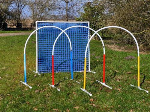 HOOPERS Agility Combi-Set, 1 Gate / Zaun blau, 3 Bögen rot-blau-gelb | NADAC Hoopers Gate, Fun Hoopers, Hundesport, Trennzaun