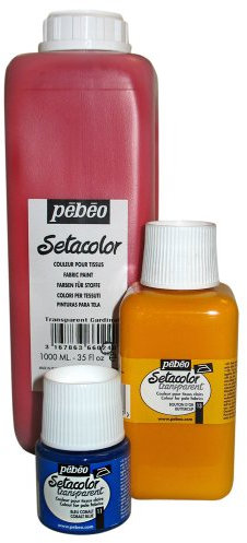 Pebeo Setacolor Light Fabrics Paint 1-Liter Bottle, Lemon by Pebeo