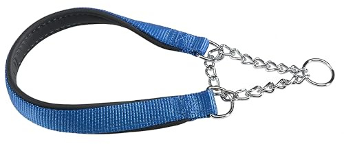 FERPLAST DAYTONA CSS half choke dog collar nylon soft padding colors