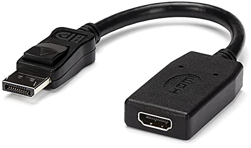 StarTech.com DisplayPort to HDMI Adapter - 1920 x 1200 - DP to HDMI Converter - Plug and Play DisplayPort to HDMI Dongle (DP2HDMI)