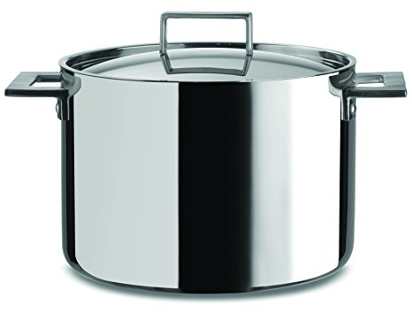 MEPRA Attiva Pentola, 24 cm, Trimetallo Acciaio Inossidabile 18/10, Alluminio e Rame, 6,5 Litri