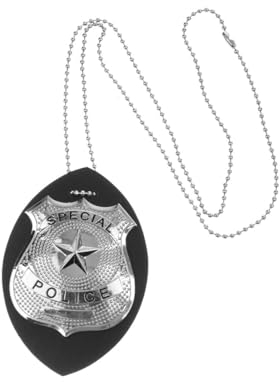 Polizeimarke zum Umhängen Kostümzubehör für Karneval und Fasching