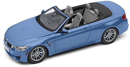 Original BMW M4 Cabrio (F83) Modellauto / Miniatur Maßstab 1:18 Yas Marina Blau