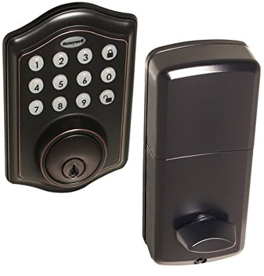 Honeywell 8712409 Elektronischer Riegel mit Tastenfeld, ölgerieben Bronze