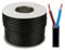 Black 3182Y 2 Core 1.5mm 16 Amp PVC Flexible Cable Cut To Length Flex (25 Meters)