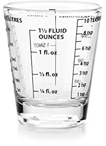 Ibili 744800 Doseur Mini Verre Transparent 5 x 5 x 6 cm