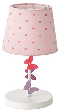 VERTBAUDET Kinder-Nachttischlampe Schmetterlinge rosa ONE SIZE