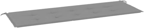 vidaXL Gartenbankauflage, Bankauflage Sitzkissen Outdoor, Polsterauflage Auflage für Gartenbank, Bankpolster Bankkissen, Grau 150x50x4cm Oxford-Gewebe