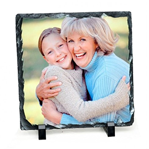 Customised-Printing Personalised Custom Printed Rock Slate Glossy Photo Square Gift