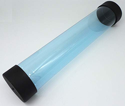 docsmagic.de Playmat Tube Big Transparent Blue - 7 x 36 cm - Poster Artwork Tapis de Jeu Rouleau de Transport Bleu