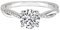 SISGEM Engagement Ring for Women, 1 ct Moissanite Twisting Infinity Pave Solitaire Ring with Platinum Plated, Non-Personalised, S925 Silver White Gold Jewellery for Ladies Engagement Wedding (Size M)