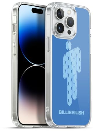 Head Case Designs Officially Licensed Billie Eilish Blohsh Blue Key Art Gel Case [Military Grade Protection] Compatible with Apple iPhone 13 Pro Max and Compatible with MagSafe