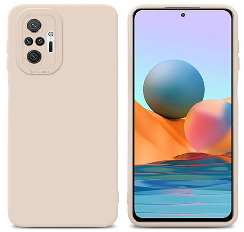 Cadorabo Hülle kompatibel mit Xiaomi RedMi NOTE 10 PRO Schutzhülle TPU Silikon Case Liquid Design mit Kameraschutz Slim Kratzfest Gummi mit Rundumschutz Case Hülle für Xiaomi RedMi NOTE 10 PRO in Rosa