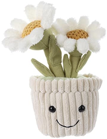 Apricot Lamb Plüschtier Pflanze Daisy Gänseblümchen Plüsch Spielzeug Plüsch Blume Gänseblümchen Puppen Spielzeug für Kinder und Baby weich & waschbar