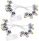 2 Stück Klassische Halloween-Dekoration Totenkopf-Lichterketten mit 10 Warmen LED-Leuchten. Feiertags-Horror-Dekorations-Lichterketten für Szenenarrangements Im Innen- und