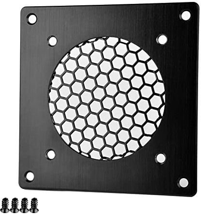Euroharry Rejilla de ventilación de 80 mm para PC, ordenadores, AV, armarios electrónicos (1 unidad)