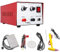 Saldatrice Laser Portatile,300w 30A/50A Saldatrice Punti Regolabile Impulsi Saldatore per Gioielli,Strumenti Artigianali per Metallo,Argento,Platino,Riparazione di Gioielli,Red-50A