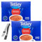 Tetley Schwarzer Tee 240 Btl.– Tetley Tea im Teebeutel 750g x 2 Stück, Bundle mit Cleverry Edelstahl Teebeutelzange 1 Stück