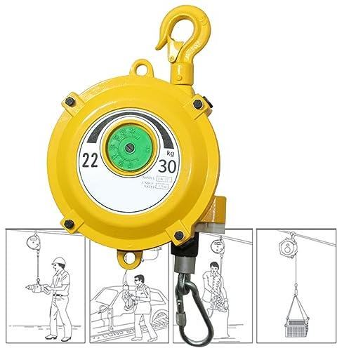 Federzug, Einziehbarer Federzug-Werkzeughalter, 1,5 Meter Dehnungslänge, Halter-Hängeausrüstung, für Fabrik-Werkstatt-Baumaschinen (Size : 22-30kg)