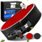 EVERLEVEN Premium Echtleder Gewichthebergürtel, Gewichthebergürtel für Herren und Damen, Weightlifting Belt, Fitness Gym Gürtel Bodybuilding Kraftsport Lifting Belt - Größe M/L