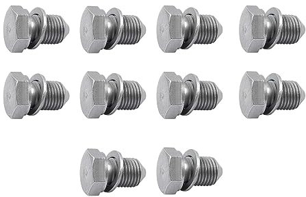 ROBUST 10x Ölwanne Ablassschraube für Audi A1 A3 A4 A6 Seat Alhambra Altea Cordoba Skoda Fabia Octavia Roomster Volkswagen Jetta Passat Tiguan Touareg N90813201 N90813202 N91101401