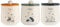 Price & Kensington Woodland Set of Tea, Coffee, Sugar Storage Jars
