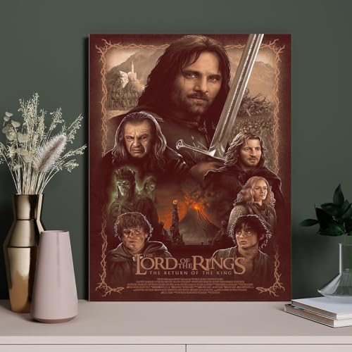 HAIDU der herr der ringe poster Diamond Painting Set, 5D Diamond Painting Pictures Adults Diamond Painting Children, Full Drill Diamond Art for Home Decor（Round Diamond） 30x40cm-134