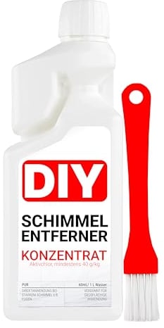 DIY Schimmelentferner | Hochwirksames Konzentrat für Ergebnisse wie vom Fachmann | Desinfiziert und neutralisiert Gerüche | Mit Pinsel | Wundermittel gegen Schimmel aus Deutschland