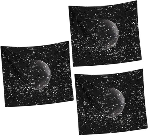 Alipis 3St Wand Dekoration Mond hängende Decke Planeten im Weltraum hängende Wanddekoration wandteppich world mats Wandbehang Plüschhintergrundtuch Drucken Tapisserie Universum schmücken
